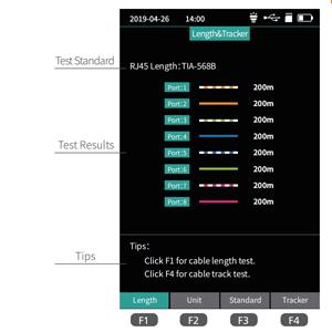1310/1550nm SM ระยะการทดสอบ 5m-60Km มินิ OTDR 9 ใน 1 เครื่องทดสอบด้วย APC UPC SC/FC/ST/LC Adapter 5