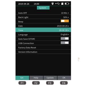 1310/1550nm SM ระยะการทดสอบ 5m-60Km มินิ OTDR 9 ใน 1 เครื่องทดสอบด้วย APC UPC SC/FC/ST/LC Adapter 6