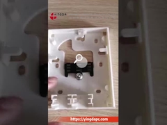 FTB86Y 2 Port SC FTTH Wall Outlet UL94V0 ป้องกันไฟ