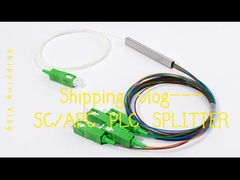 1*4 SC/APC มินิ PLC Splitter Block แบบ 900um FTTH PON Passive ODN LSZH 1 เมตร