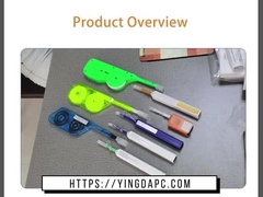 ST FC LC SC 2.5mm สายเชื่อมไฟเบอร์ออปติก เครื่องทําความสะอาดปากกา เครื่องทําความสะอาดปากกา One-Click 800 ครั้ง