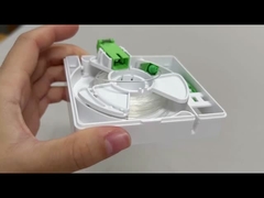 กล่องปลายไฟเบอร์ FTB001S กับไฟเบอร์ออปติกที่มองไม่เห็นบนกล่อง