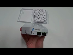 2SC Port Fiber Optic Termination Box สําหรับ FTTH PON พลาสติกออฟติก โรเซ็ท