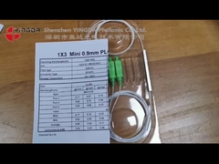 1x9 ท่อเหล็ก NAP สายไฟเบอร์ออปติกส์ Splitter G657A1 FTTR PLC Splitter SC APC Connector