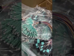 MPO / MTP - LC Fan Out ไฟเบอร์ออปติกเคเบิล 0.9 มม.