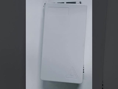 FTTH สายไฟเบอร์ออปติก ปิดกล่อง ABS ขาว 4 สายไฟเบอร์สําหรับสายไฟเบอร์ล็อต ดร็อปในบ้าน