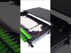 1U 19 นิ้ว สไลด์เรค มอนท์ ไฟเบอร์ออปติก แพทช์แพนเนล 12 Port LC Duplex Drawer ODF