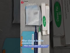 FTTH optical fiber One Click LC MU Connector 1.25mm เครื่องทําความสะอาดปากกาทําความสะอาดชนิดสีฟ้า CE ROHS