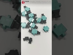 อะแดปเตอร์ MPO OM3 MM Low Loss Quick Optical สีฟ้า สำหรับระบบเชื่อมต่อศูนย์ข้อมูล