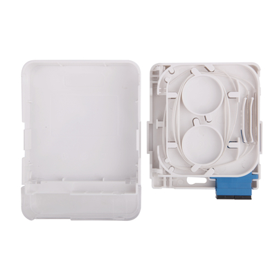 ซื้อ SC เพล็กซ์ FTTH กล่องต่อสายไฟเบอร์ออปติกติดผนังช่องเสียบออปติคัลซ็อกเก็ต การผลิตออนไลน์