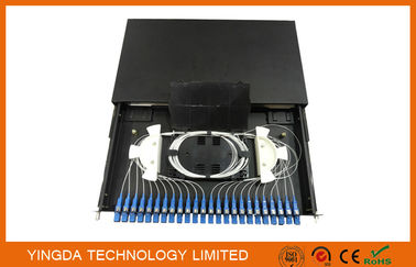 ซื้อ ถาดเลื่อนโลหะมาตรฐานแผงฉนวน 19 นิ้ว "ไฟเบอร์ออพติคอล 12/24 Port Fiber Optical Distribution Box GPSM-1U / 2U / 4U การผลิตออนไลน์