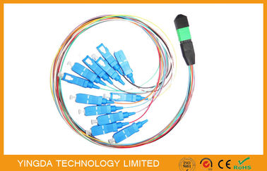 ซื้อ MPO / MTP - สายเคเบิลไฟเบอร์ออปติก LC Fan Out สายเคเบิลไฟเบอร์ SM Simplex 0.9 มม การผลิตออนไลน์
