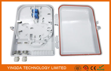 ซื้อ Outdoor iIP68 16 พอร์ตสายเคเบิลไฟเบอร์ออปติกการจัดจำหน่ายเครื่องแยกชิ้นพลาสติกกล่องพลาสติกสีขาว การผลิตออนไลน์