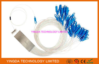 ซื้อ SC / APC Blockless FTTH Fiber Splitter 1x16 แยก PLC โหมดเดียว 900um LSZH การผลิตออนไลน์