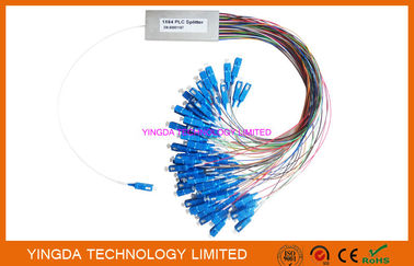 ซื้อ FTTH 1x64 PLC Splitter SC / APC ตัวเชื่อมต่อ Simiplex ท่อเหล็ก LSZH G657A การผลิตออนไลน์