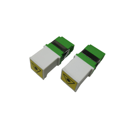 ซื้อ อะแดปเตอร์ตัวเชื่อมต่อไฟเบอร์ SC APC Simplex ไม่มีเลเซอร์แคลมป์โลหะสีเขียวสีขาว การผลิตออนไลน์