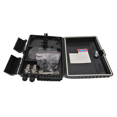 ซื้อ สายใยผลิตกลางกลางสเปนกลางกลางกลาง Outdoor Optical Splitter Box การกระจายกระจาย สีดํา ABS สําหรับ 1x16 PLC Splitter การผลิตออนไลน์