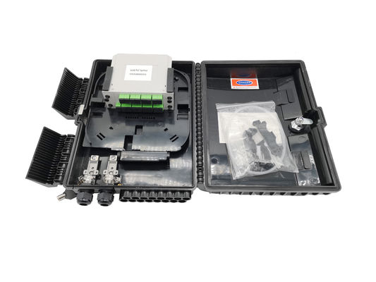 ซื้อ GPON ติดผนังพลาสติก 1X16 Splitter กล่องสิ้นสุดสายไฟเบอร์ออปติก NAP CTO การผลิตออนไลน์