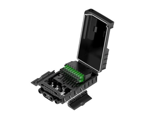 ซื้อ โรงงานไฟเบอร์ออปติก NAP Caja De Terminal 36 คอร์ Ftth ไฟเบอร์ออปติก Splitter Box FAT Black ABS PC การผลิตออนไลน์