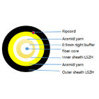 Double Sheath FTTH Round Cable Outdoor Indoor Optical Fiber Cable 4.6mm GJYFJH