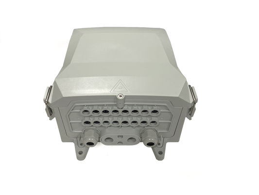 ซื้อ YINGDA IP65 สีเทา / ขาว สายไฟเบอร์ Splitter กล่องการกระจาย 8 - 24 ท่า สายไฟเบอร์ Splitter กล่อง การผลิตออนไลน์