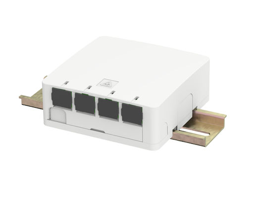 ซื้อ 4port กล่องปลายไฟเบอร์ภายในขนาดเล็กสําหรับ 35 มม DIN ราคติดตั้ง การผลิตออนไลน์