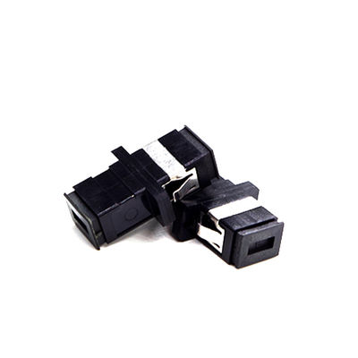 ซื้อ SC Simplex Fiber Optic Adapter With Flange Single Mode พลาสติก คอปเลอร์ออปติก การผลิตออนไลน์