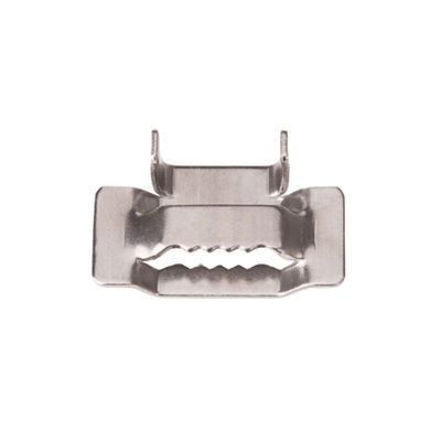 ซื้อ หูฟัน สแตนเลส Buckles สําหรับ SS แบนด์ Strips SS304 SS201 3-25mm การผลิตออนไลน์