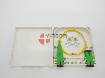 ซื้อ กล่องใส่สายไฟเบอร์ออปติค 2 ช่องพร้อมหัวเทปและอะแดปเตอร์ SC / APC Anti Fire Anti-UV การผลิตออนไลน์
