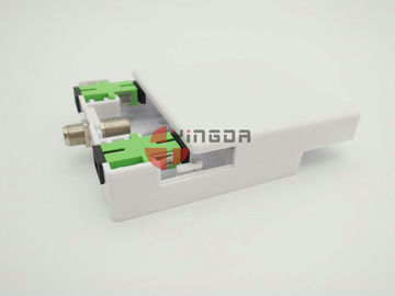 ซื้อ 2 ช่องต่อพอร์ต Socket Panel สำหรับ SC Fiber Adapter กล่องไฟเบอร์ออปติก ABS White FTTH การผลิตออนไลน์
