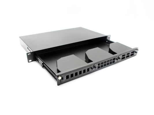 ซื้อ YINGDA 72 Cores MPO Sliding Drawer Type Fiber Optic Patch Panel สําหรับการเชื่อมสายไฟฟ้าศูนย์ข้อมูล 100G 400G การผลิตออนไลน์