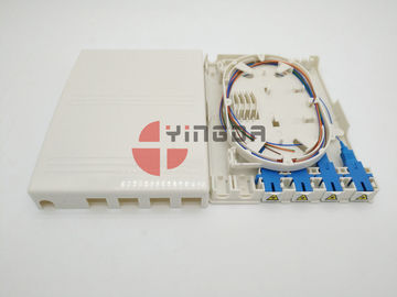 ซื้อ Uncut 4 Fiber Optic Box, กล่องไฟเบอร์ออฟติคัลสีขาว ABS สำหรับท่อเหล็กขนาด 1 * 4 การผลิตออนไลน์