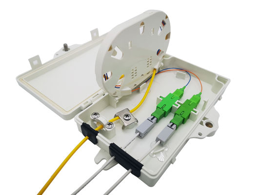 ซื้อ ทั้งหมดการติดตั้งไฟฟ้าสีเทา FTTH กล่องไฟเบอร์ออปติกสําหรับ 2pcs SC SX หรือ LC DX อดอปเตอร การผลิตออนไลน์