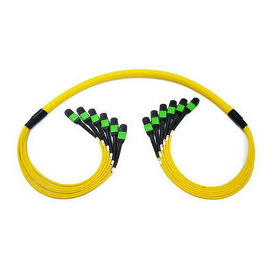 ซื้อ 72 สายไฟเบอร์ SM MPO คาเบลรถบรรทุก G657A1 LSZH Jactet สีเหลือง สําหรับการถ่ายทอดข้อมูลอย่างรวดเร็วและมั่นคง การผลิตออนไลน์
