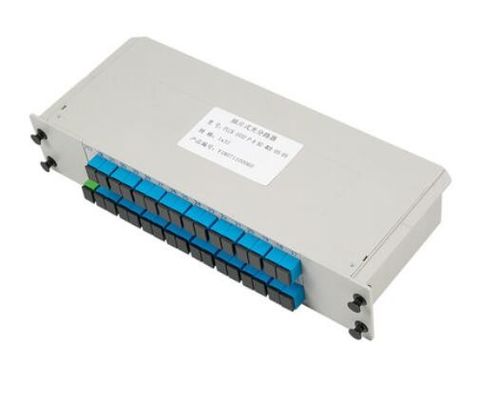ซื้อ การแบ่งพลังงานแบบเดียวกัน 1:32 สายไฟฟ้าออปติก PLC Splitter ท่าข้ามสําหรับตู้เครือข่าย การผลิตออนไลน์