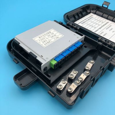 ซื้อ FDB0208B กล่องปิดไฟเบอร์ออปติกสําหรับการใช้งานกลางแจ้งที่มี 2 หลุมเข้าสายเคเบิลและ 8 เอแดปเตอร์ SC การผลิตออนไลน์