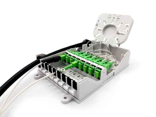 ซื้อ 8 ท่าทาง SC ไฟเบอร์ออปติก แจกกล่องผ่านการออกแบบใน FTTH GPON CATV การผลิตออนไลน์