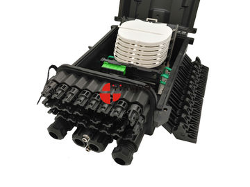 ซื้อ 24 Ports 96 Cores PP วางสาย IP68 ติดผนังกล่องไฟเบอร์ออปติก Junction Box Inline Closure การผลิตออนไลน์