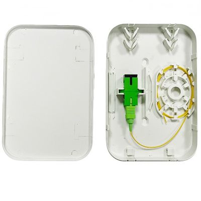 ซื้อ พลาสติก 1 หลัก SC / APC ไฟเบอร์ออปติก Outlet Socket Panel ผนัง Mount ไฟเบอร์ออปติก ติดท้ายกล่อง Rossette NAP การผลิตออนไลน์