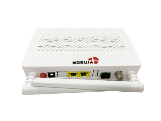 ซื้อ XPON หน่วยเครือข่ายออทติกอล OLT 10W 1GE 1FE CATV WIFI ABS Case การผลิตออนไลน์