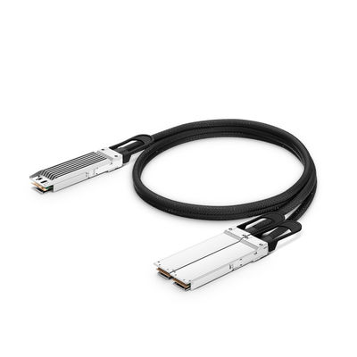 ซื้อ 1M รองรับ 800G OSFP ปลายบนถึง 2 x 400G OSFP Flat Top Ethernet Passive Direct Attach ทองแดง Breakout Cable การผลิตออนไลน์