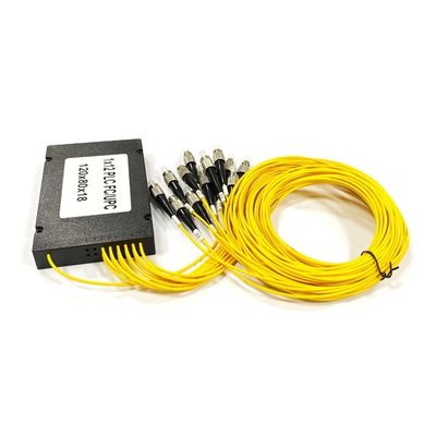 ซื้อ FTTH คุณภาพสูง 1x12 FC Connector Fiber Optical Box Distributor ABS Box PLC Splitter สำหรับ Rack Patch Panel การผลิตออนไลน์