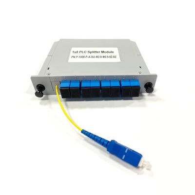 ซื้อ 1x8 Fiber Optic Splitter Module Ideal for Passive Optical Networks and Signal Distribution in Telecommunication Systems การผลิตออนไลน์