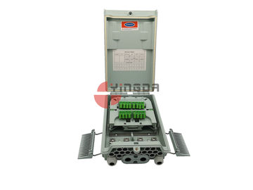 ซื้อ IP65 กลางแจ้งไฟเบอร์ออปติกแยกกล่องติดผนัง 16 แกน 1x8 Coupler ABS PC วัสดุ การผลิตออนไลน์