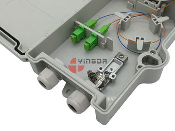 ซื้อ FTTH 4 แกนกล่องเลิกจ้างไฟเบอร์กลางแจ้ง, กล่องเชื่อมต่อไฟเบอร์ออปติก SC อะแดปเตอร์ การผลิตออนไลน์