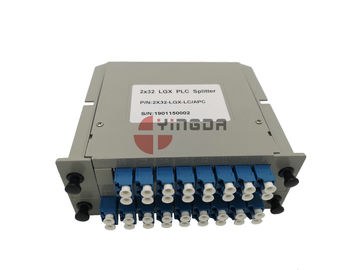 ซื้อ 1x32 2x32 Lgx Plc ตัวแยกสายเคเบิลใยแก้วนำแสงโหมดเดียวพร้อม LC SC Couplers การผลิตออนไลน์