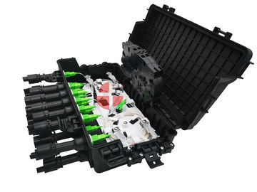 ซื้อ SC Coupler อะแดปเตอร์สายเคเบิลใยปิดกล่องร่วม 16 พอร์ต 2 ใน 2 ออก PP สีดำ การผลิตออนไลน์