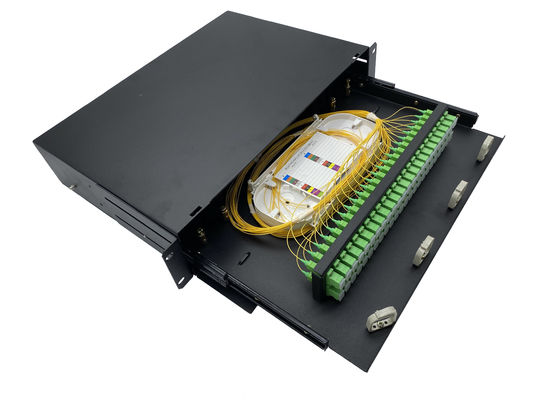 ซื้อ แผงแพทช์ไฟเบอร์ออปติก E2000 SC 48 พอร์ต ODF 480 มม การผลิตออนไลน์
