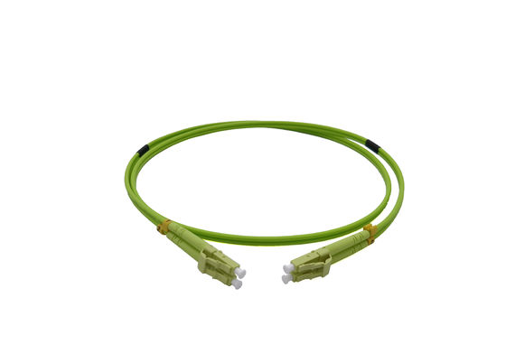 ซื้อ ศูนย์ข้อมูล OM5 สายแพทช์ออปติคัลจัมเปอร์ LC zipcord 100G 40G สายเคเบิลเครือข่ายสีเขียว 1M 3mm LSZH การผลิตออนไลน์