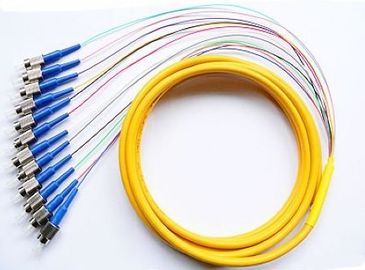 ซื้อ เส้นใยไฟเบอร์ออปติค Pigtail ขนาดเส้นผ่าศูนย์กลาง 1 เส้นหรือ 1.5 เมตร Fibertail Jumper FC Ribbon Pigtail การผลิตออนไลน์